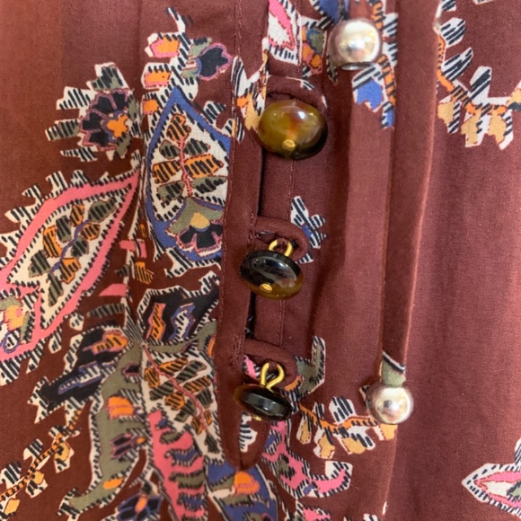 Veronica Beard Zee Paisley Ruffle Mini Dress Womens 8 Tiered 100% Cotton Printed - Picture 7 of 16